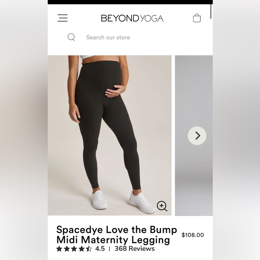 Beyond Yoga Spacedye Love the Bump Midi Maternity Leggings